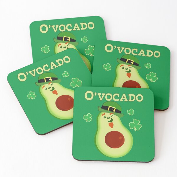 Item preview, St Patrick's Day Leprechaun Avocado Pun designed and sold by brodyquixote.
