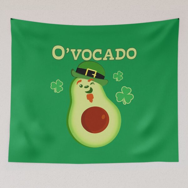 Item preview, St Patrick's Day Leprechaun Avocado Pun designed and sold by brodyquixote.