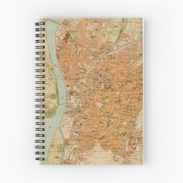 Item preview, Vintage Map of Cairo Egypt (1920) designed and sold by BravuraMedia.