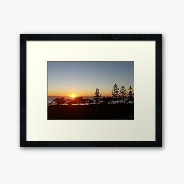 Tropical Sunset Framed Art Print