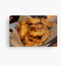 Onion Rings Metal Print