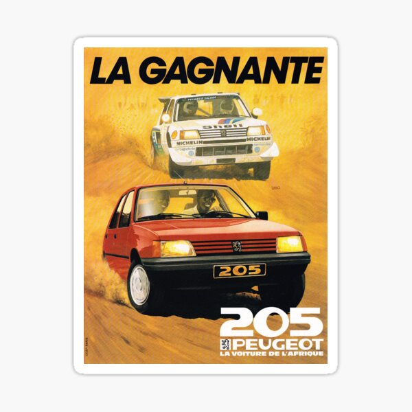 PEUGEOT 205 Pegatina