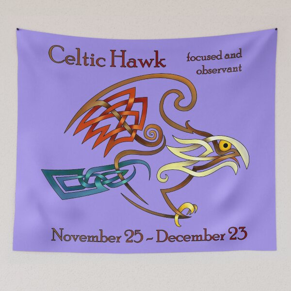 Item preview, Celtic Knot Hawk Birthsign designed and sold by KnotYourWorld.