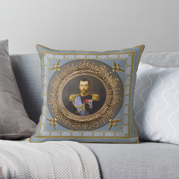 Czar Nicholas II Throw Pillow