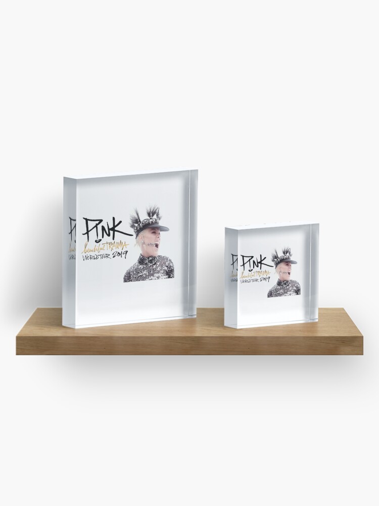 Alternate view of Beautiful Trauma Pink World Tour 2019 Acrylic Block