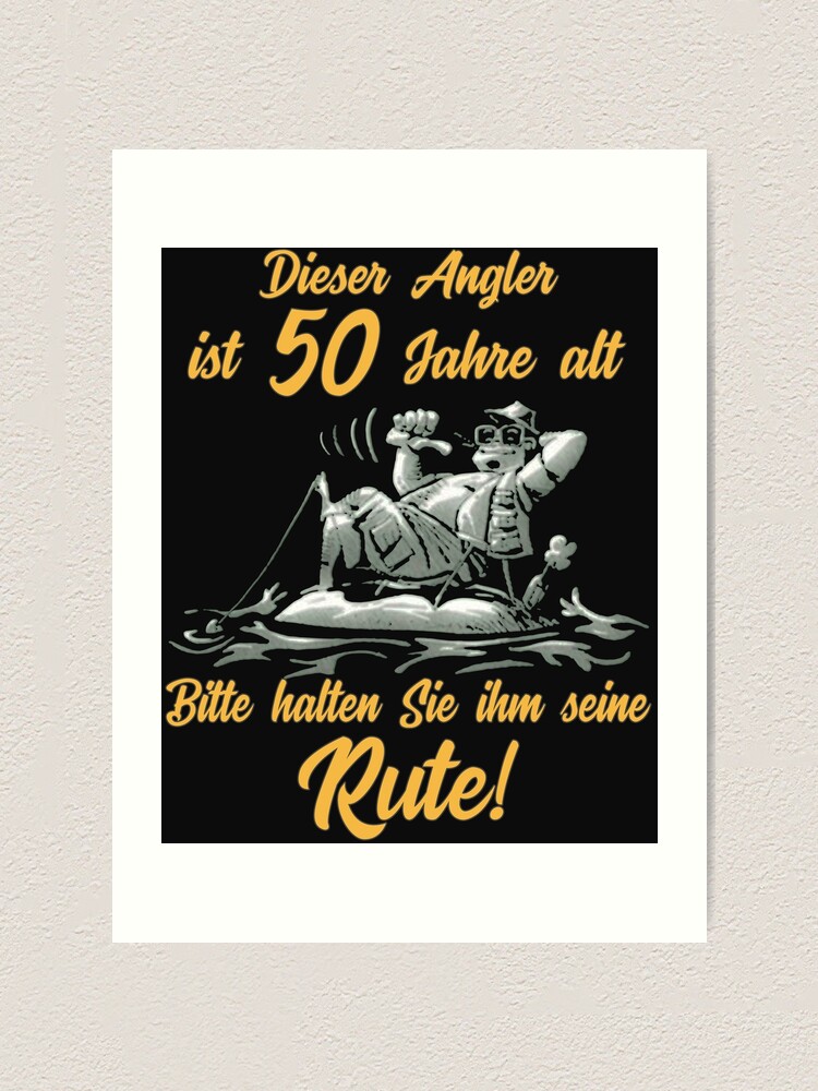 "Dieser Angler ist 50 Jahre alt bitte haltet ihm seine Rute