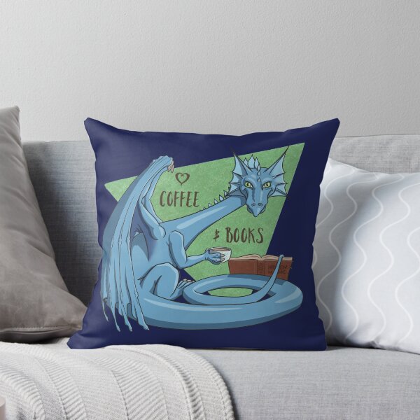 Item preview, 3 Loves - Dragons, Coffee & Books designed and sold by Iona Thompson.
