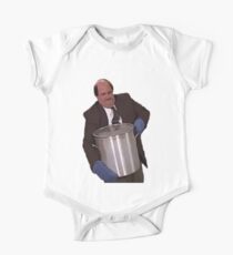 Binging with Babish: famous chili The Office us, digital artwork, cartoon art Short Sleeve Baby One-Piece