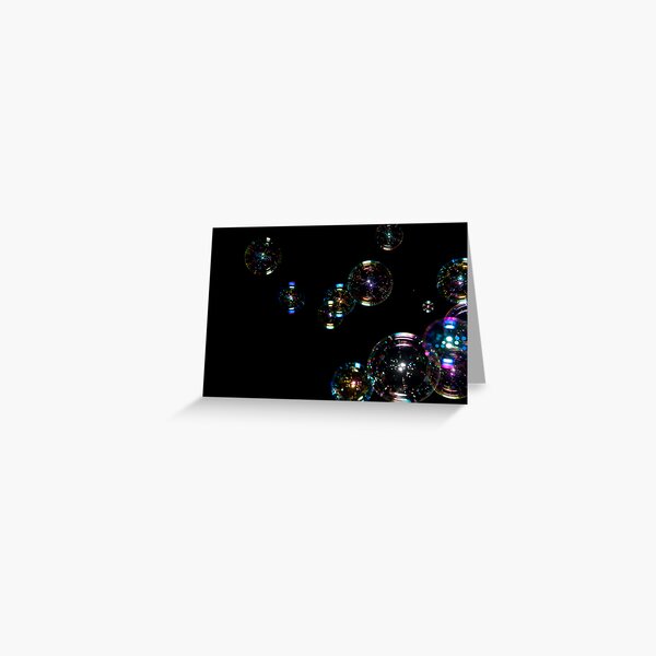 Bubbles at night Greeting Card