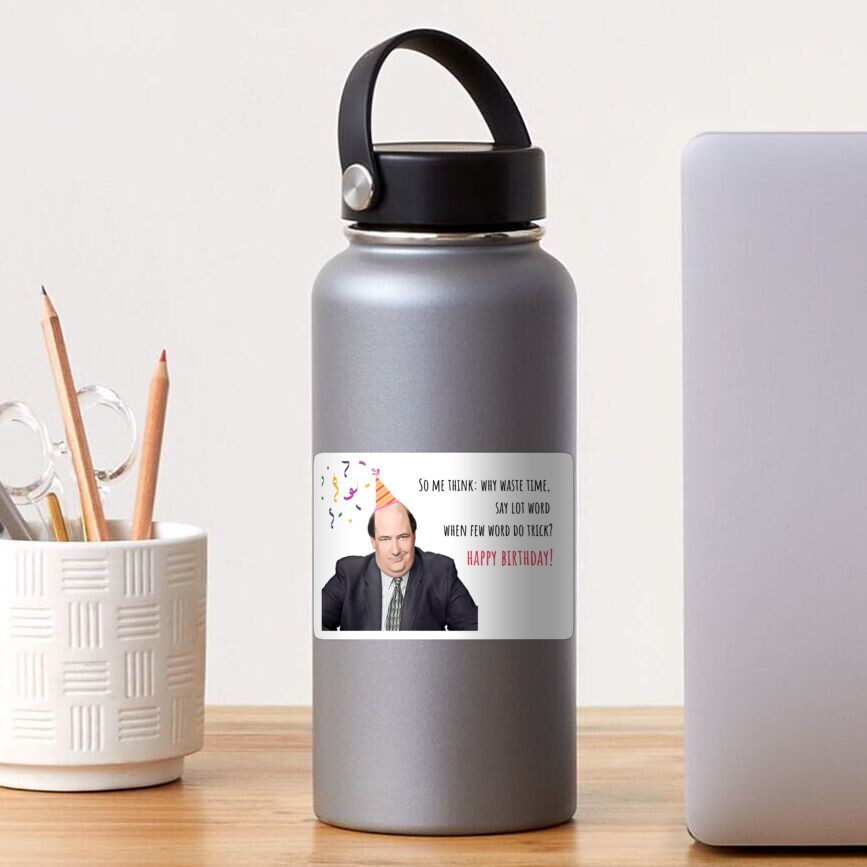 The Office Us Greeting card, Kevin Malone birthday card, Office birthday card, Office mug, office stickers, Happy birthday card Sticker