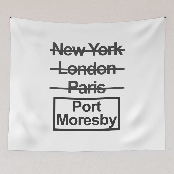 Item preview, Papua New Guinea Port Moresby City Text design designed and sold by GetItGiftIt.