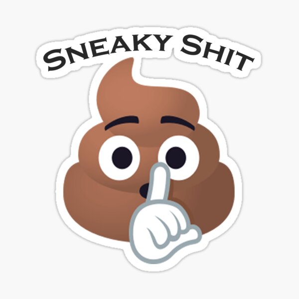 Emoji merde sournois merde Sticker