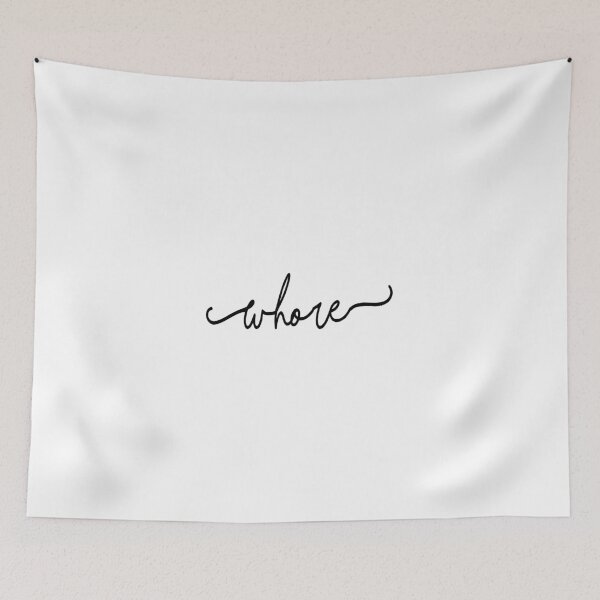 Item preview, Whore Cursive designed and sold by occultart.