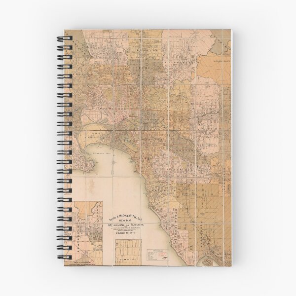 Item preview, Vintage Map of Melbourne 1900-1919 designed and sold by AffordableArtCo.
