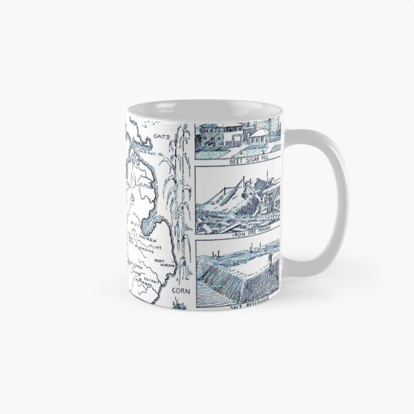 Item preview, Vintage Map of Michigan (1912) designed and sold by BravuraMedia.