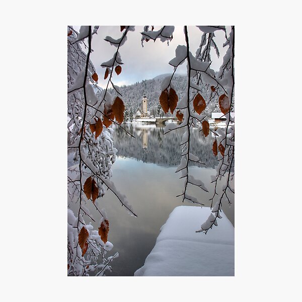 Snowy Valley Photographic Print