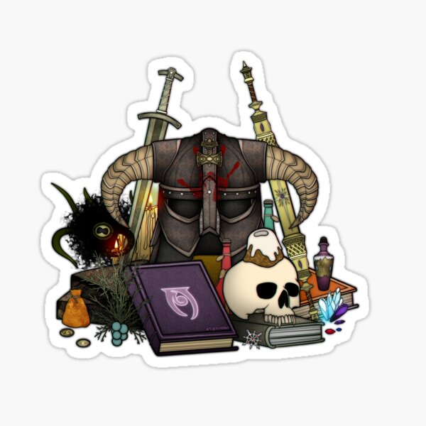 Skyrim Aesthetic Sticker