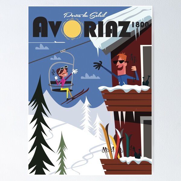 Artikel-Vorschau von Avoriaz-Poster, designt und verkauft von GAGodel.