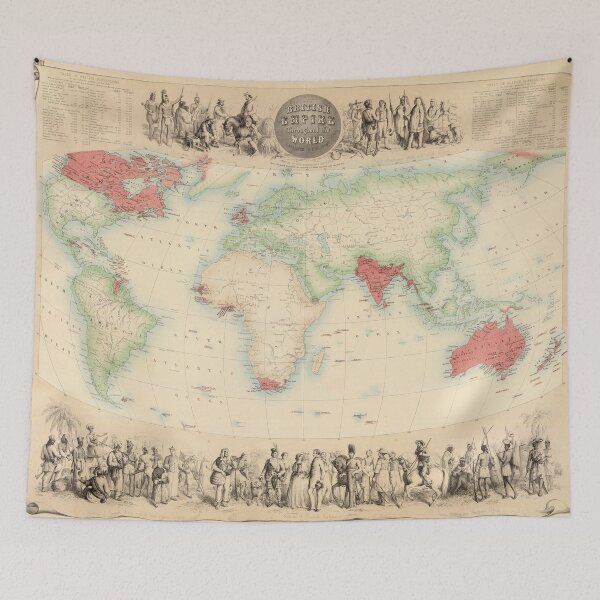 Item preview, Vintage Map of The British Empire (1872) designed and sold by BravuraMedia.