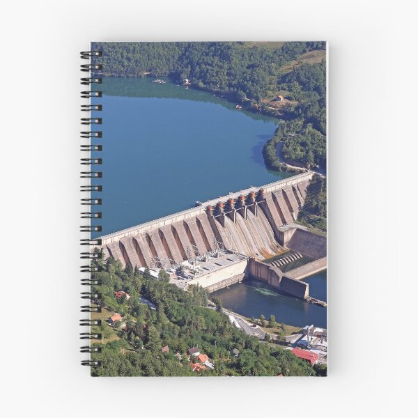 Item preview, hydroelectric power plant on river landscape summer season designed and sold by goceris.