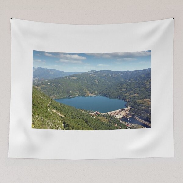 Item preview, hydroelectric power plant Perucac on Drina river landscape summer season designed and sold by goceris.