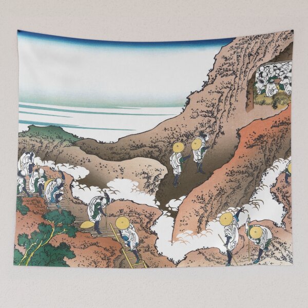 Item preview, Climbing on Fuji by Katsushika Hokusai designed and sold by Takeda-art.