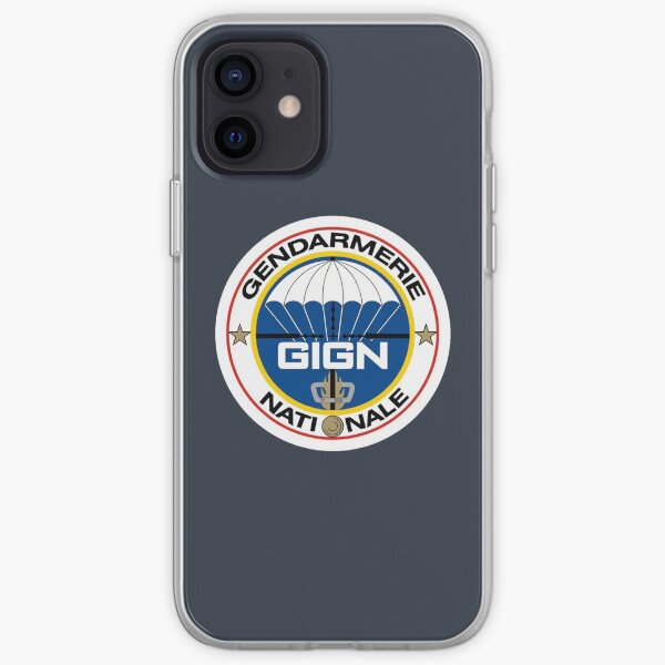 communément abrégé GIGN (français: Groupe d'Intervention de la Gendarmerie Nationale) Coque souple iPhone