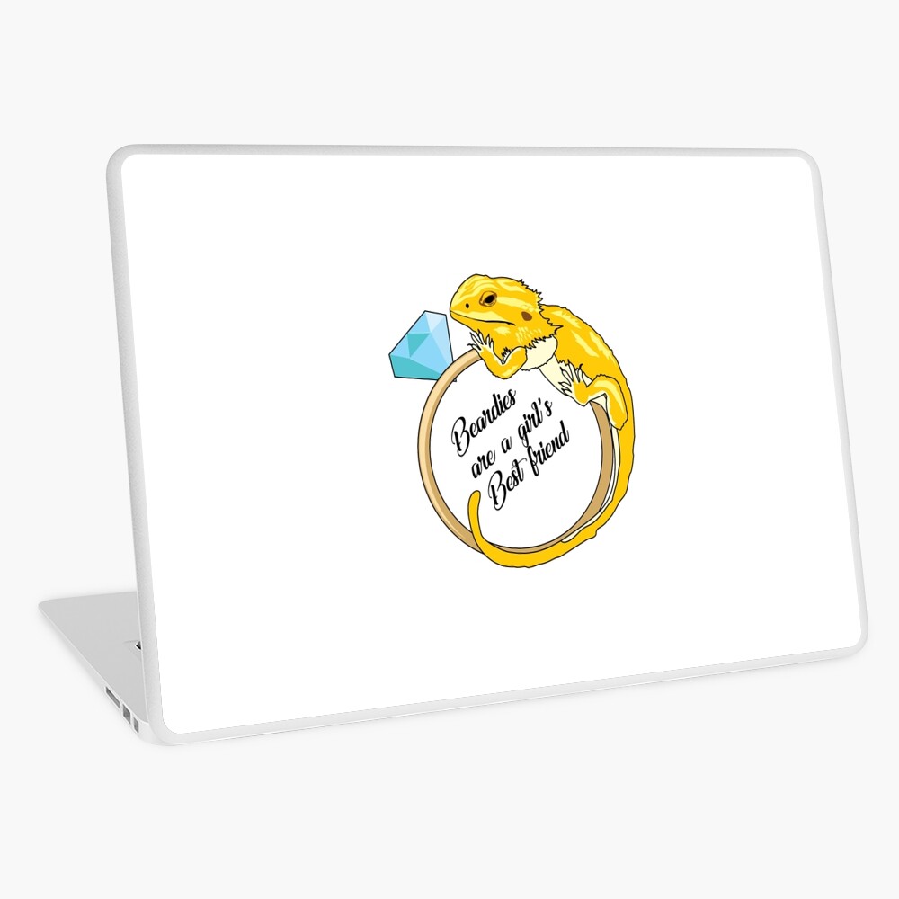 Beardies Are a Girls Best Friend Laptop Skin