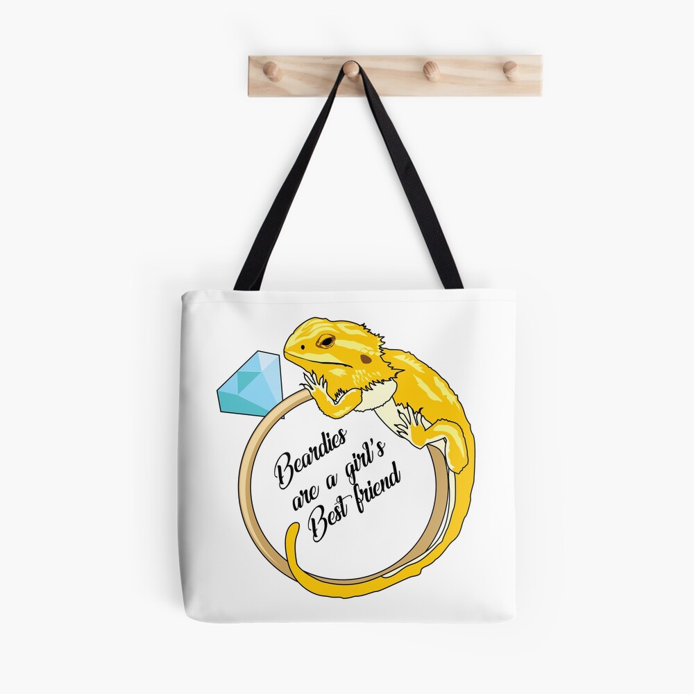 Beardies Are a Girls Best Friend Tote Bag