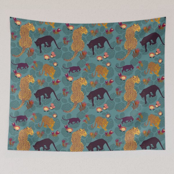 Item preview, Leopards, Jaguars and Flowers Oh My! designed and sold by Eleanor Rhinehart.