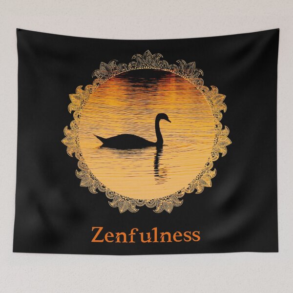 Item preview, Zenfulness - The Golden Swan  designed and sold by PlanetEye Designs.