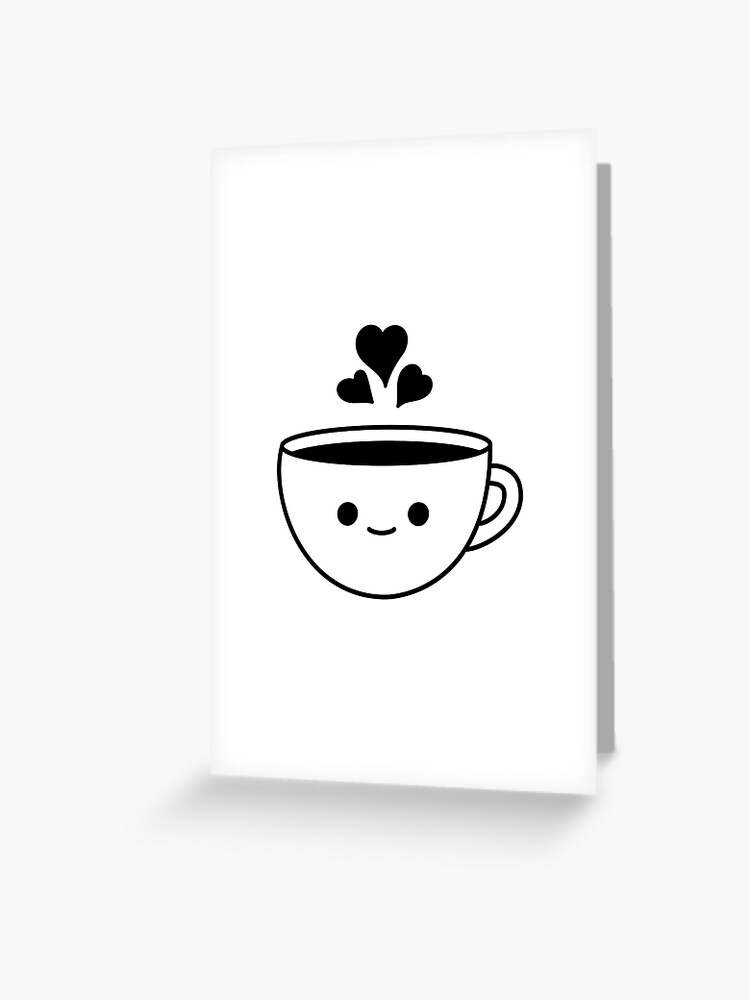 cute tea cup hearts | Art Board Print