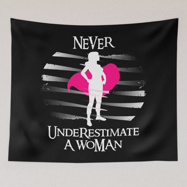 Item preview, Never underestimate a woman. Feminism T-shirt designed and sold by emphatic.