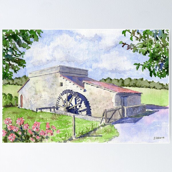 Item preview, Watermill at Forgeneuve, France designed and sold by ian osborne.