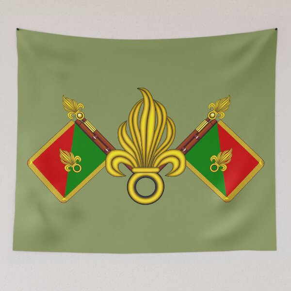 Item preview, French Foreign Legion - Fanion et grenades designed and sold by wordwidesymbols.