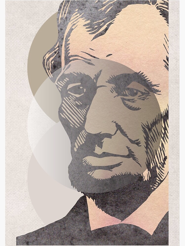 "Abraham Lincoln Abstract Design" Poster by shaneharrington | Redbubble
