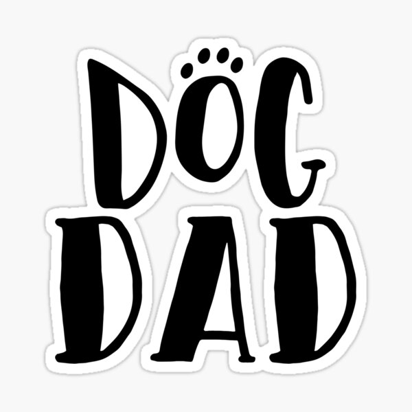Proud Dog Dad Sticker