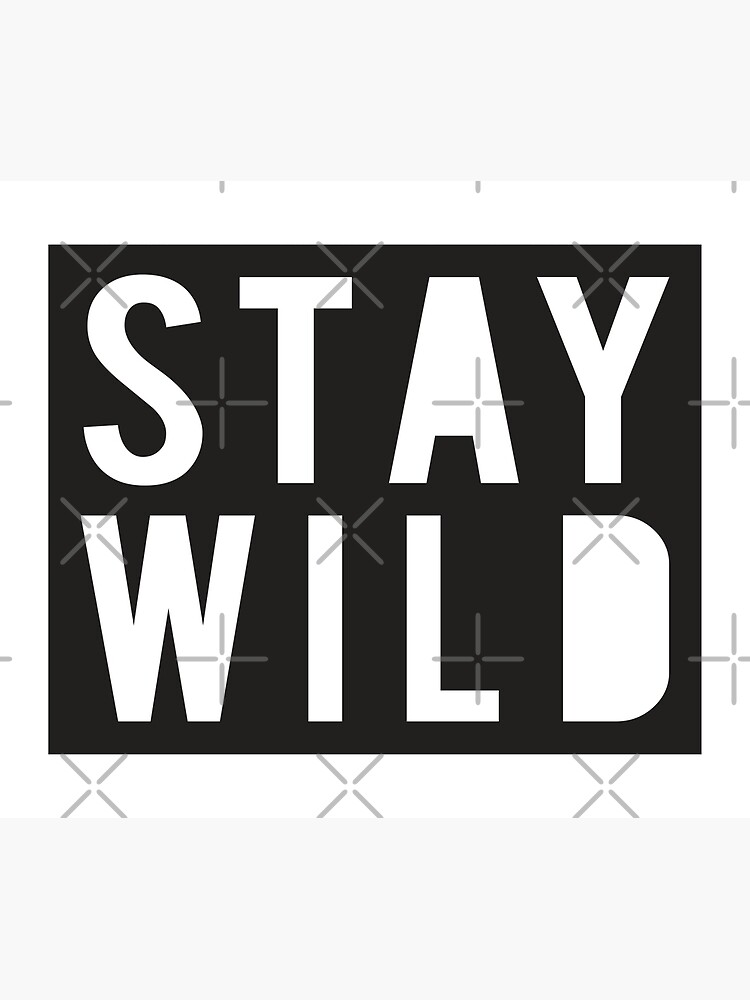 "Stay Wild" Canvas Print for Sale by littlearrow Redbubble