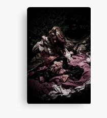Knife Play Canvas Print