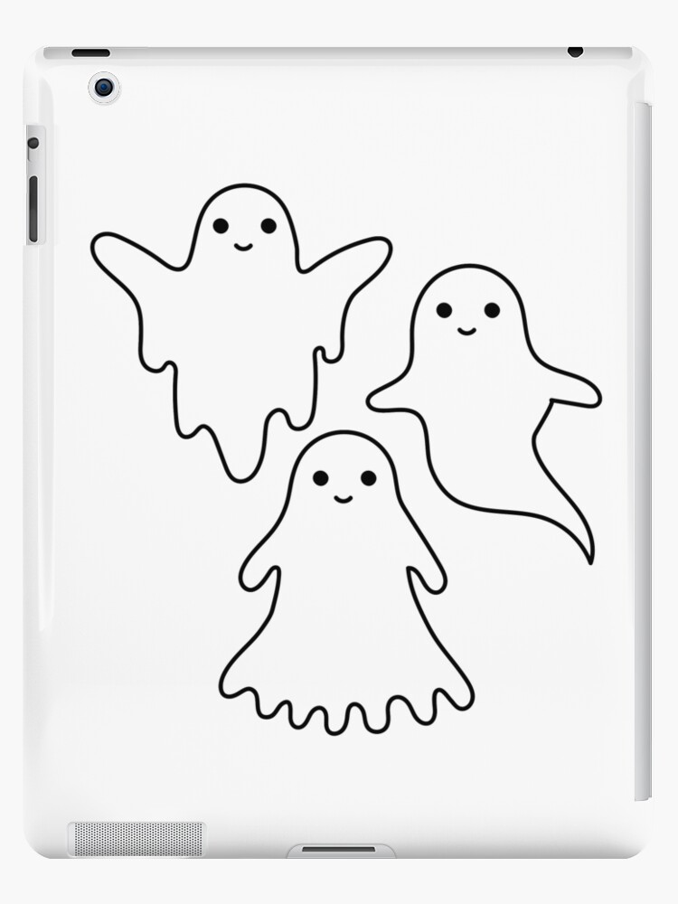 Cute Ghosts Drawing Ipad Case Skin By P Bod Redbubble