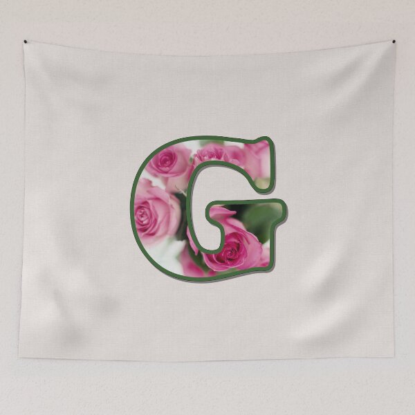 Item preview, Letter G Rose Monogram designed and sold by Paintings by gretzky.