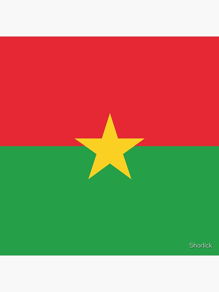 Aperçu de l'œuvre Drapeau du Burkina Faso créée et vendue par Shorlick