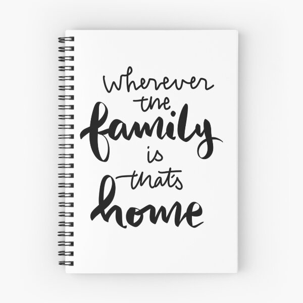Item preview, Wherever the Family is that's Home Brush Lettering Handwriting Inspirational Quote designed and sold by simplylettering.