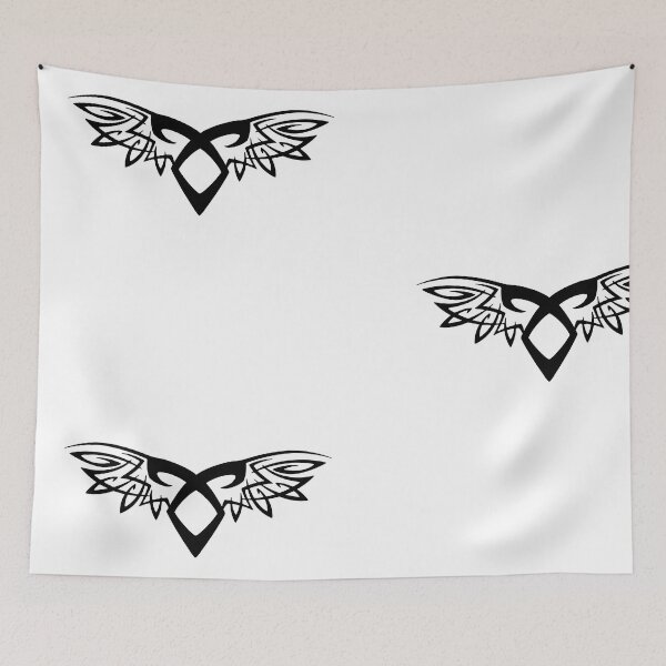 Item preview, Shadowhunters rune - angelic power rune with tribal wings (black) - Clary, Alec, Jace, Izzy, Magnus designed and sold by Vane22april.