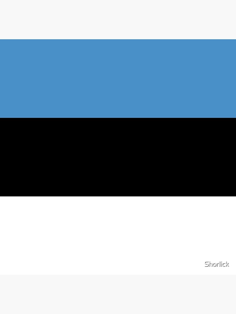 Aperçu 3 sur 3. Coussin avec l'œuvre Drapeau de l'Estonie créée et vendue par Shorlick.