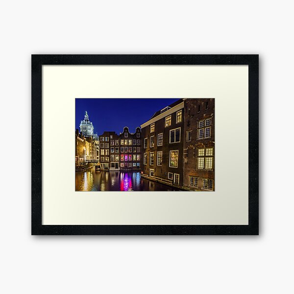 Item preview, Amsterdam De Wallen District At Night designed and sold by thinkbigimages.