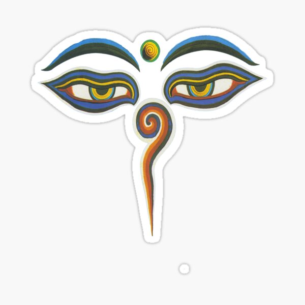 Mystical Buddha Eyes Sticker