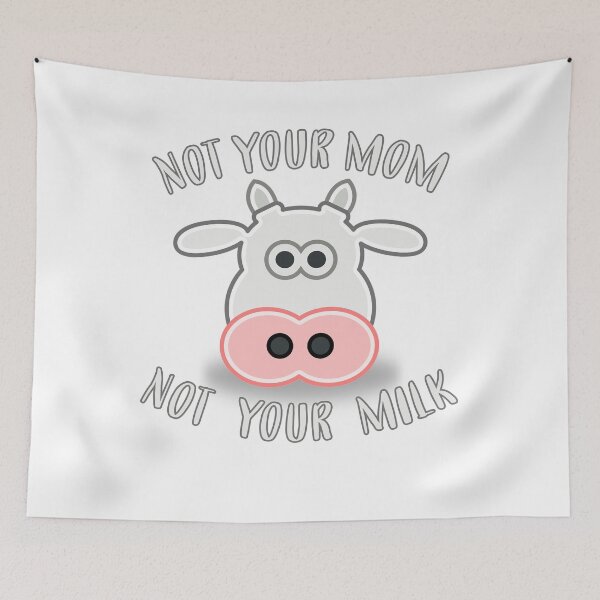 Item preview, Not your mother, not your milk vegan animals designed and sold by NixBob.