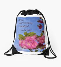 Everything Is Beautiful In It's Time Drawstring Bag