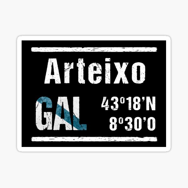 Item preview, Arteixo Galicia Coordenadas designed and sold by mouchodesigns.